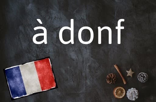 French phrase of the day: à donf