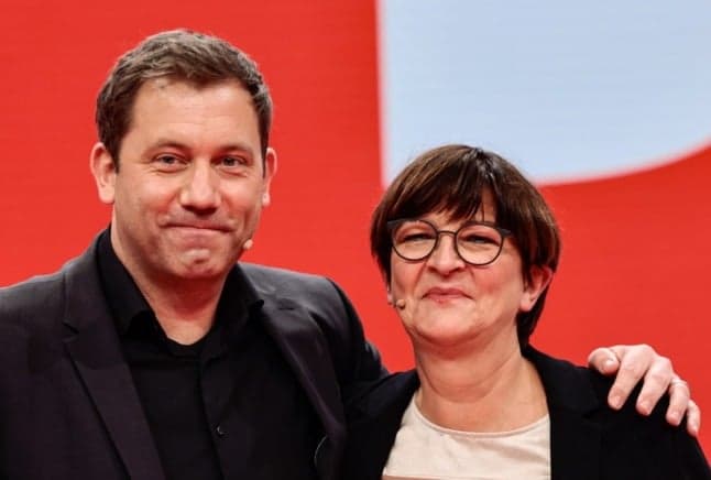 Germany's Social Democrats elect two new leaders