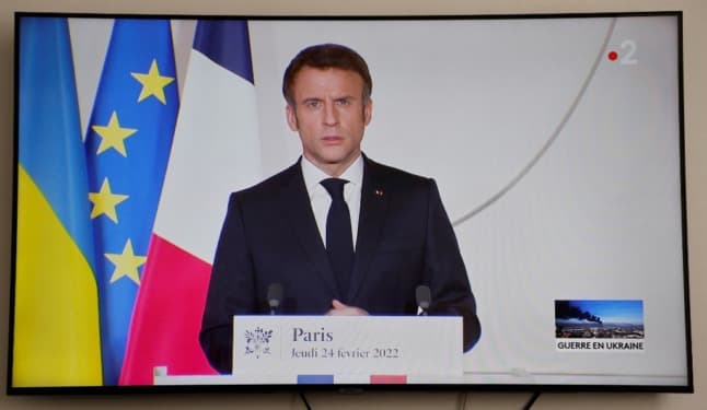 Macron vows response 'without weakness' to Russian invasion of Ukraine