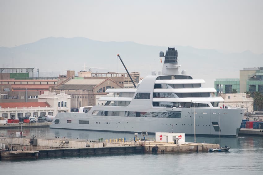 Spain impounds third yacht linked to Russian oligarch
