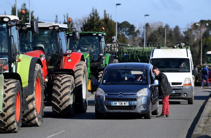 Dozens of roadblocks across France as drivers protest rising fuel prices