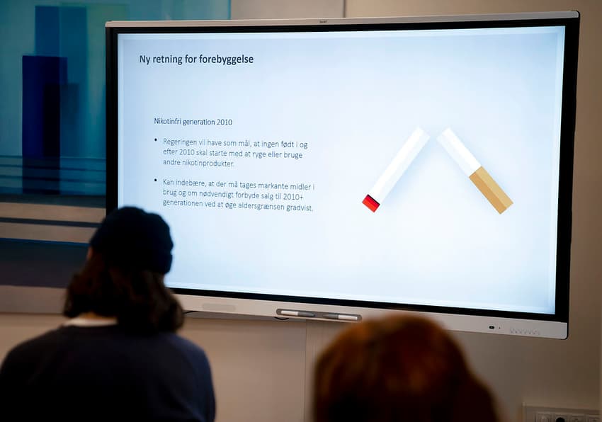 Denmark presents plan to ban cigarette sales for next generations