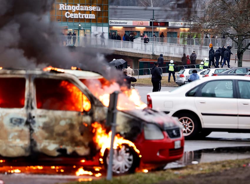 Nine police injured during protest in Sweden