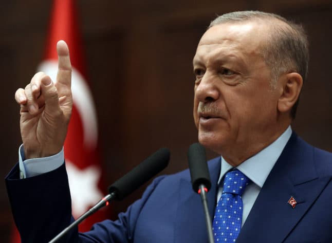Turkish president vows to block 'terror haven' Sweden from Nato