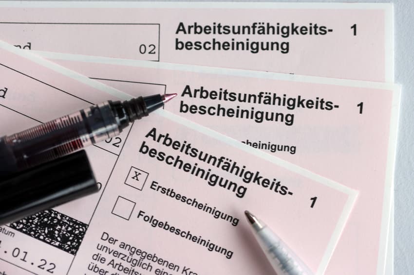 Sick leave granted by phone ends in Germany