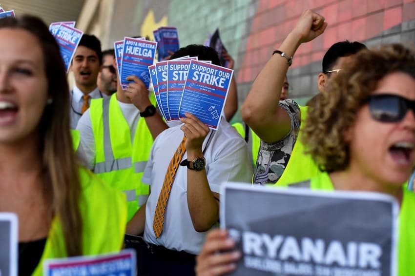 Ryanair strike in Spain: Cancellations could continue until January