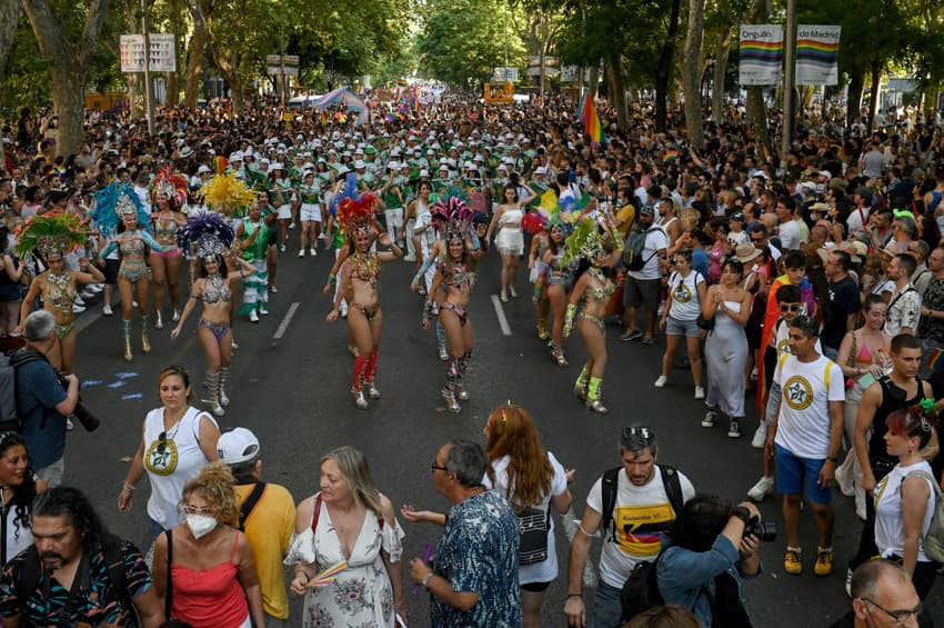 IN PICTURES: Colourful LGBTQ Pride march takes over Madrid
