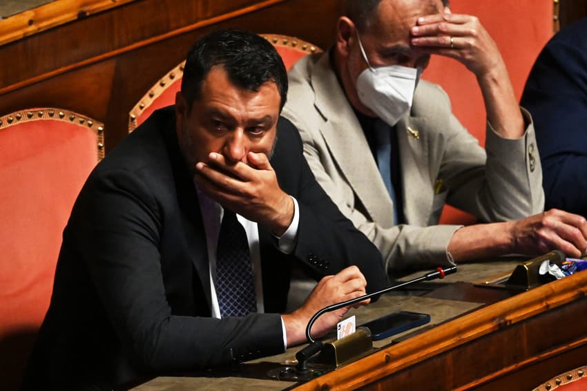 Italy's government risks collapse after Five Star sits out key vote