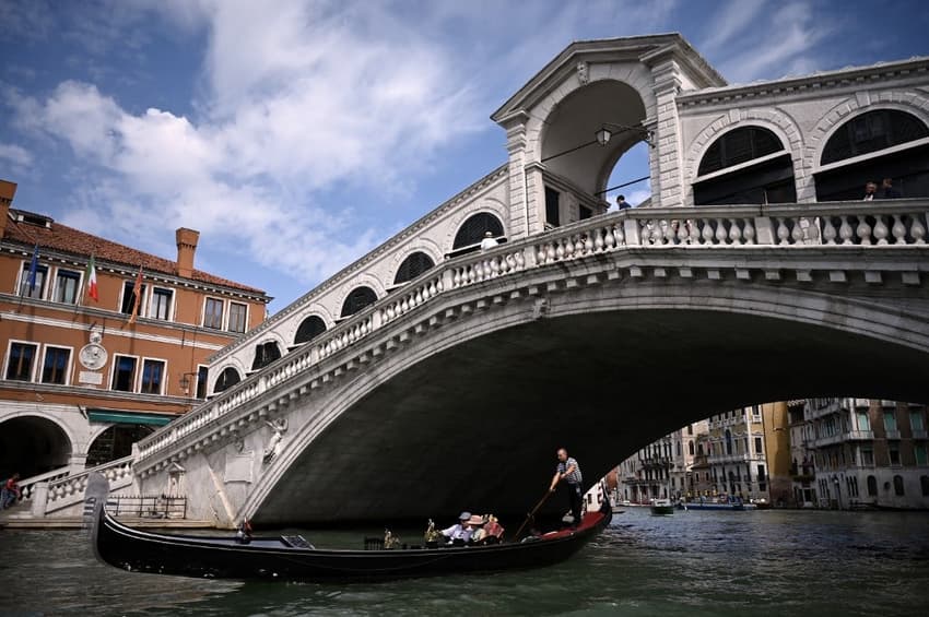 WATCH: Venice mayor furious as two waterski down Grand Canal