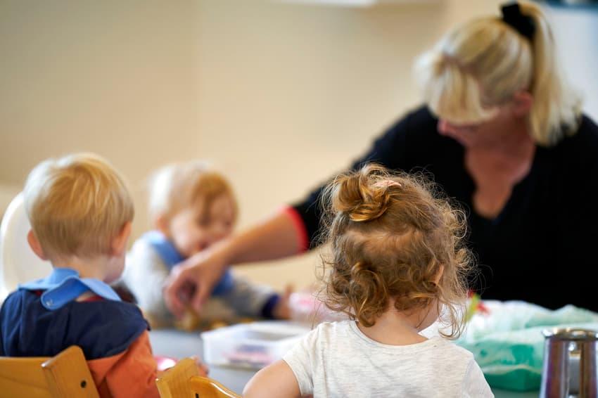 How does the cost of childcare in Denmark compare to other countries?
