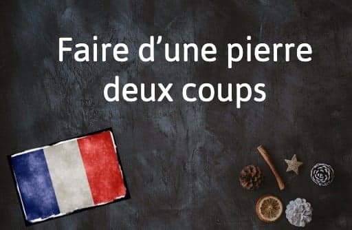 French Expression of the Day: Faire d’une pierre deux coups