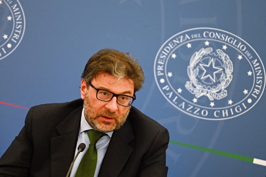Who is new Italian economy minister Giorgetti and what is he planning to do?