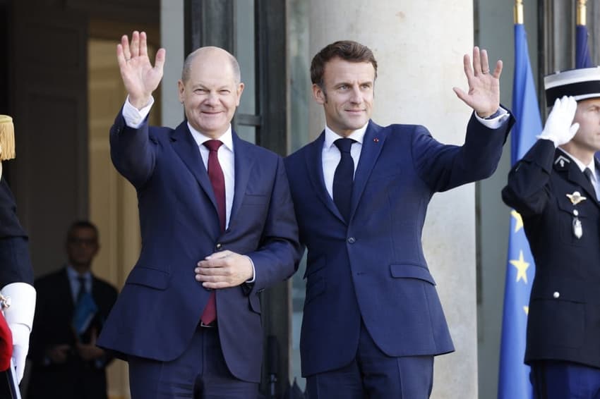 Macron and Scholz enjoy 'friendly' lunch after tensions between France and Germany