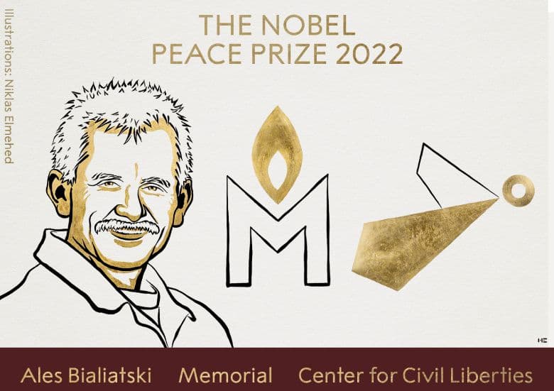 Noble Peace Prize awarded to human rights champions in Belarus, Russia and Ukraine