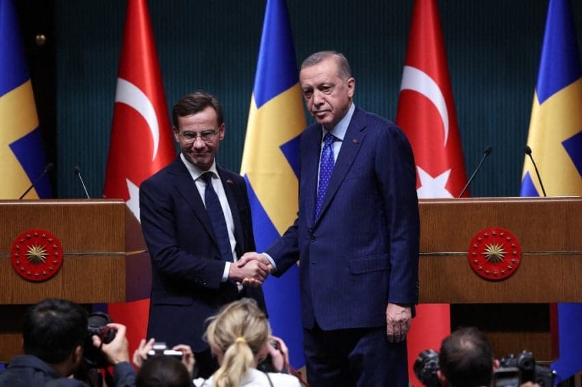 Swedish PM hails 'very productive' Nato meeting with Turkish president