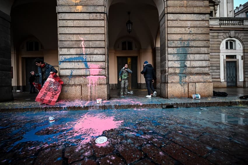 Climate activists throw paint at Milan's La Scala ahead of opening night