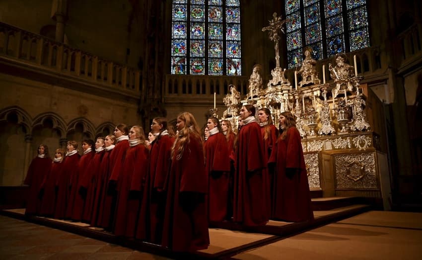 Girls strike new note at ancient German boys' choir school