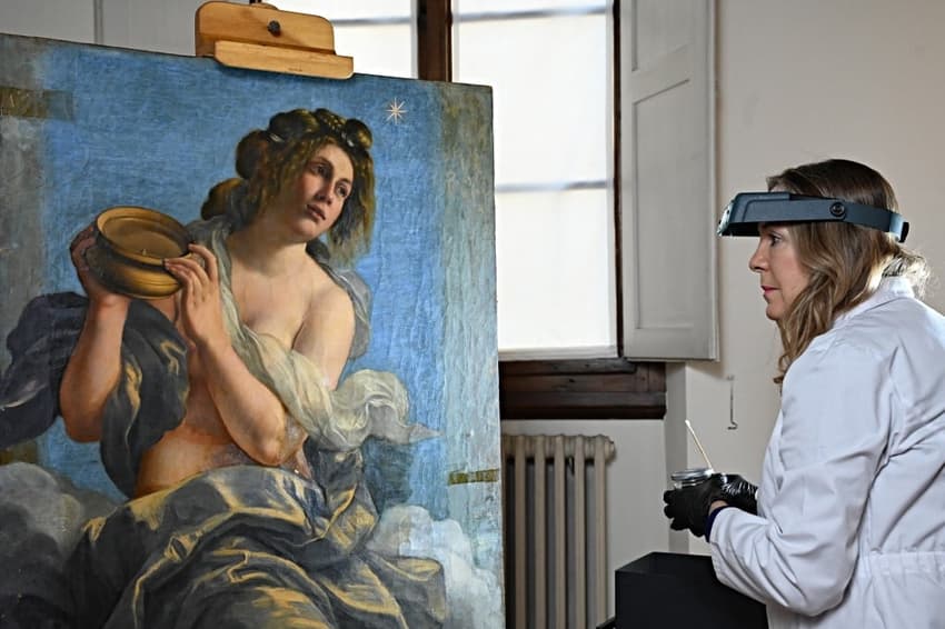 ART: Italian artist's censored painting of half-nude woman restored after 300 years