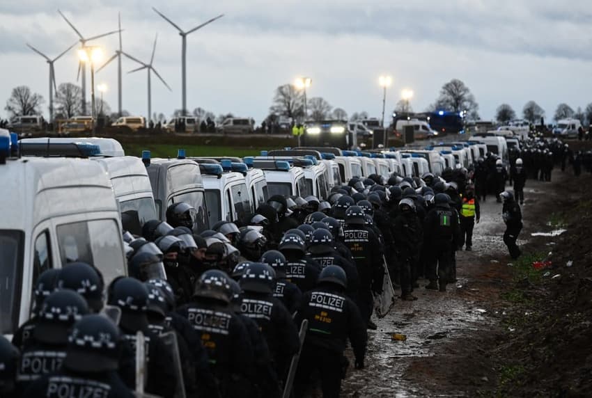 German police finish clearing site of violent anti-coal protests