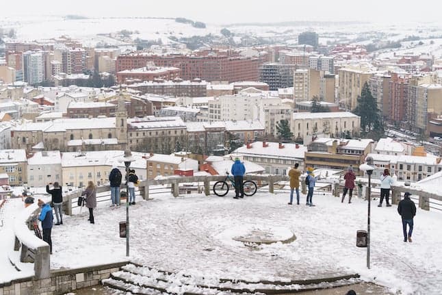 IN PICTURES: Northern Spain hit by snowfall and storms amid weather warnings