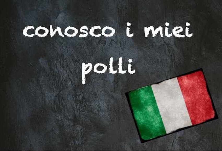 Italian expression of the day: 'Conosco i miei polli'