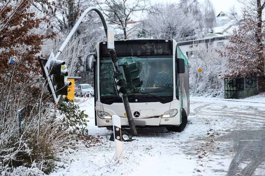 IN PHOTOS: Germany hit by sudden snowstorms and temperatures as low as -10C