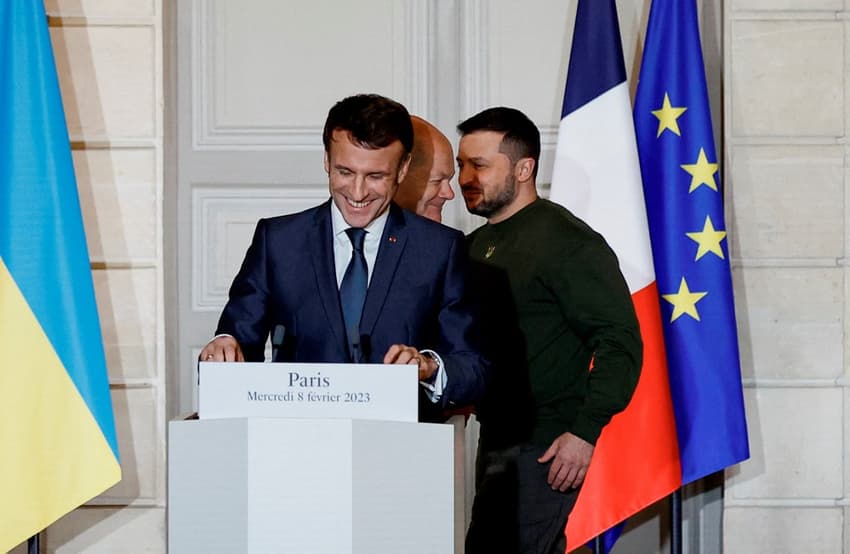 Macron and Zelensky to fly together to Brussels after Paris dinner