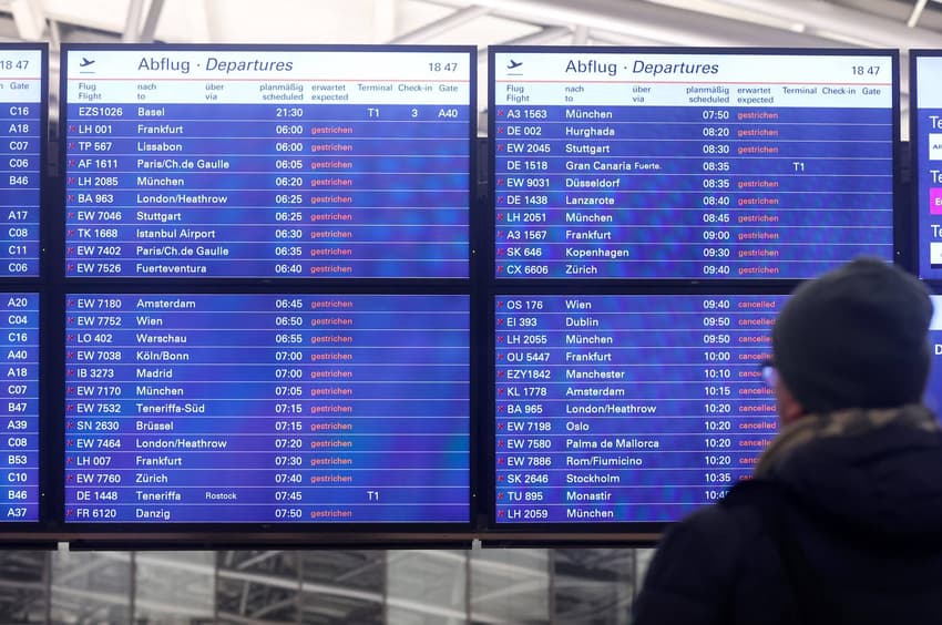 What travellers need to know about German airport strikes on Friday