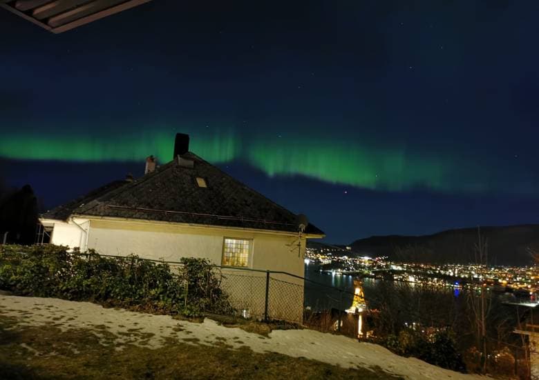 What are the odds of seeing the Northern Lights in southern Norway tonight?