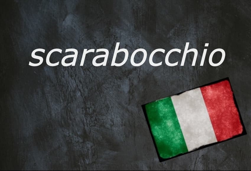 Italian word of the day: ‘Scarabocchio’