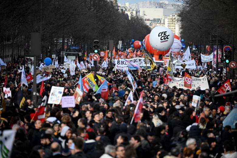 France faces massive strikes over pension reform