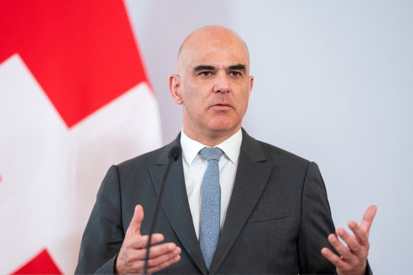 Swiss president opposes arms exports to Ukraine, citing neutrality