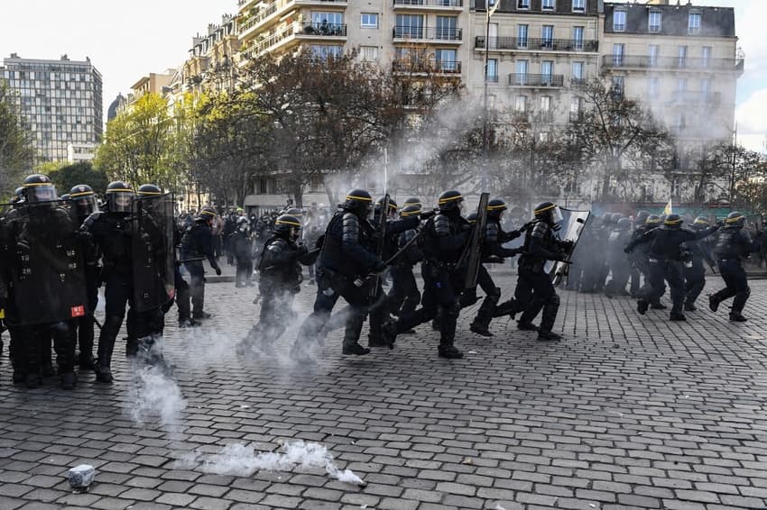 French pension reform protests marred by violent clashes