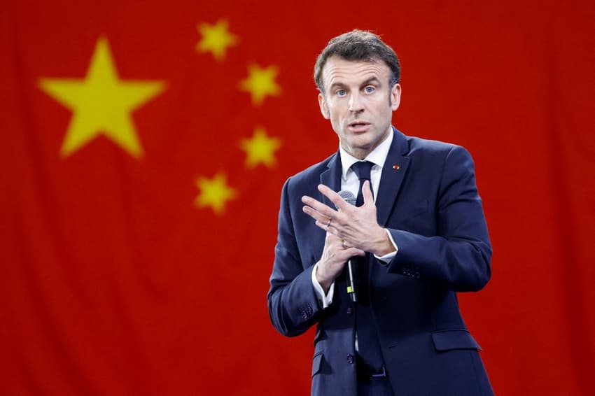 Macron says Europe must not be 'follower' of US, China on Taiwan