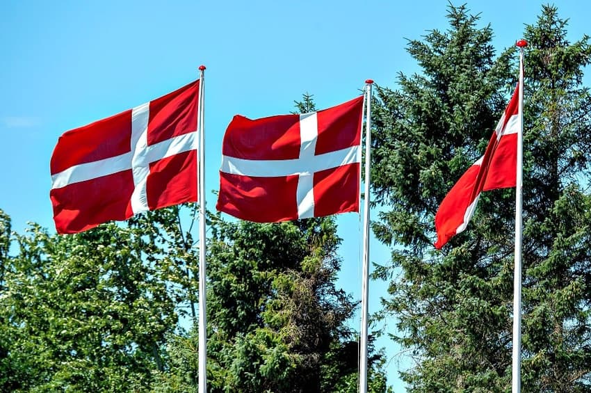 Why do Danes use their national flag as a birthday banner?