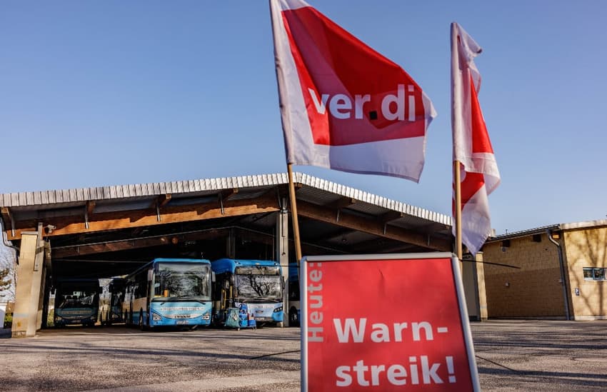 More public transport disruption as workers around Germany strike
