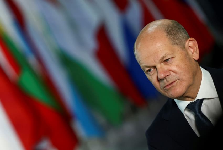 Stranger hugs Germany's Scholz in airport security breach