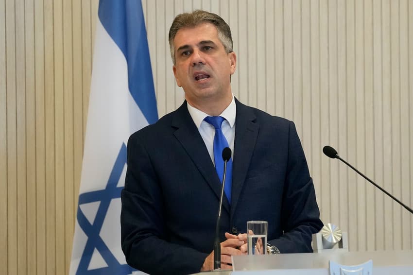 Israel’s foreign minister pays first visit to Sweden since 2001