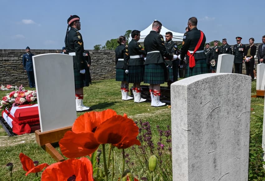 Canadian WWI soldiers reburied in special ceremony in France
