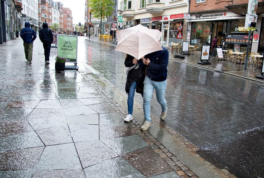 Hail, thunder and downpours: Weather warning issued for Denmark on Monday