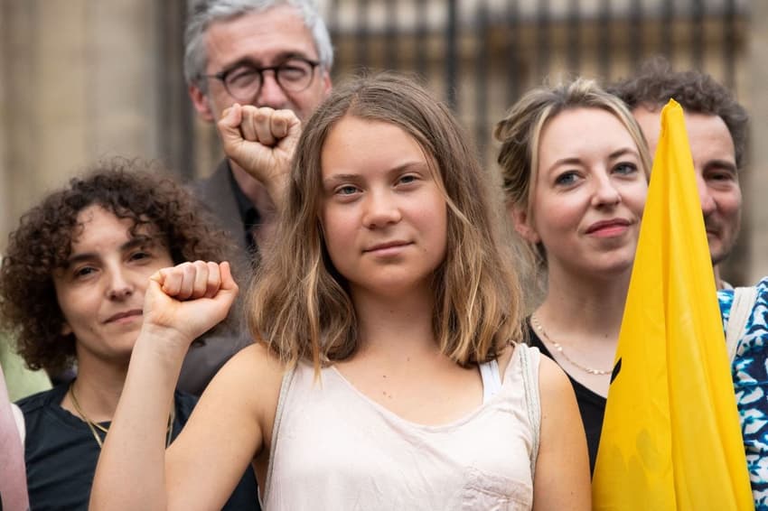 Greta Thunberg fined for disobeying Sweden police at climate protest