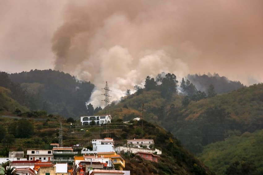Mass evacuations as Tenerife wildfire rages out of control