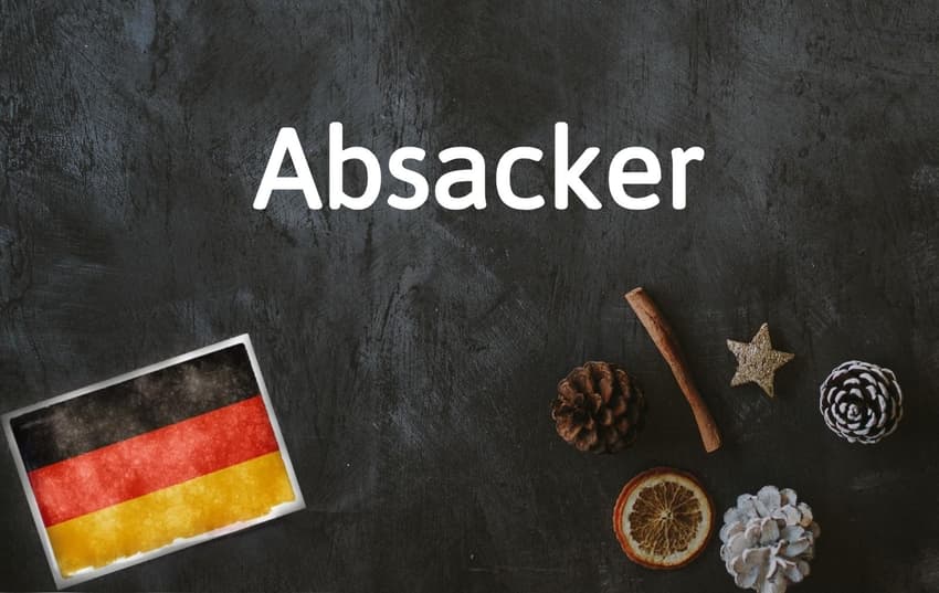 German word of the day: Absacker