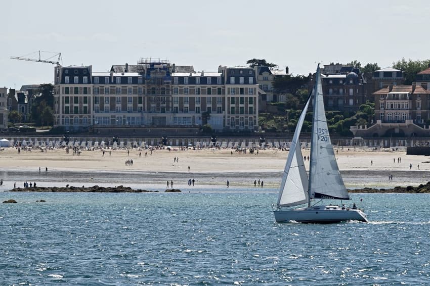 Why does the French seaside town Dinard host an annual British film festival?