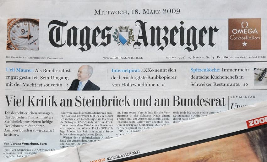 Switzerland's largest media group announces deep job cuts