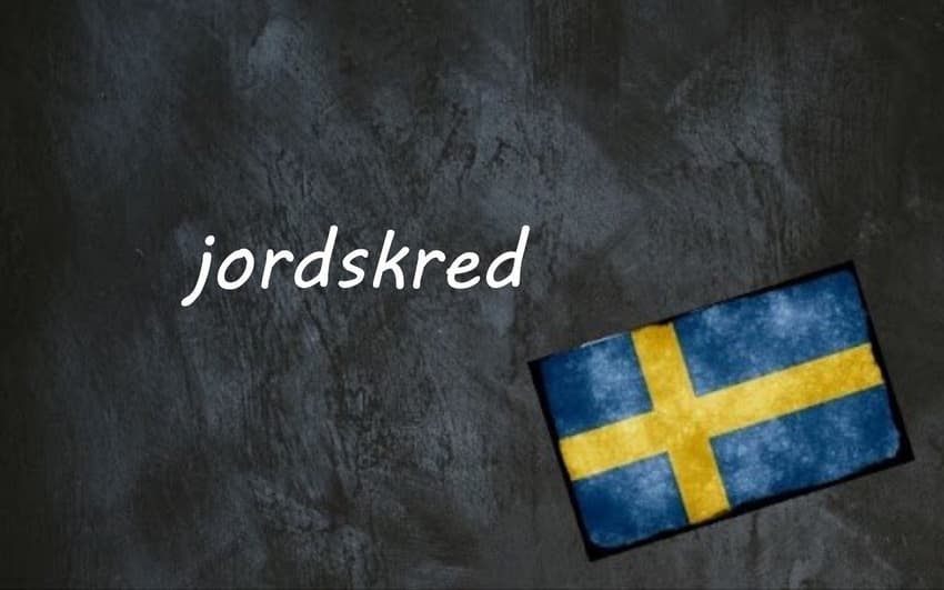 Swedish word of the day: jordskred