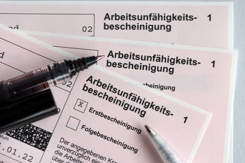 Why are a record number of people taking sick leave in Germany?