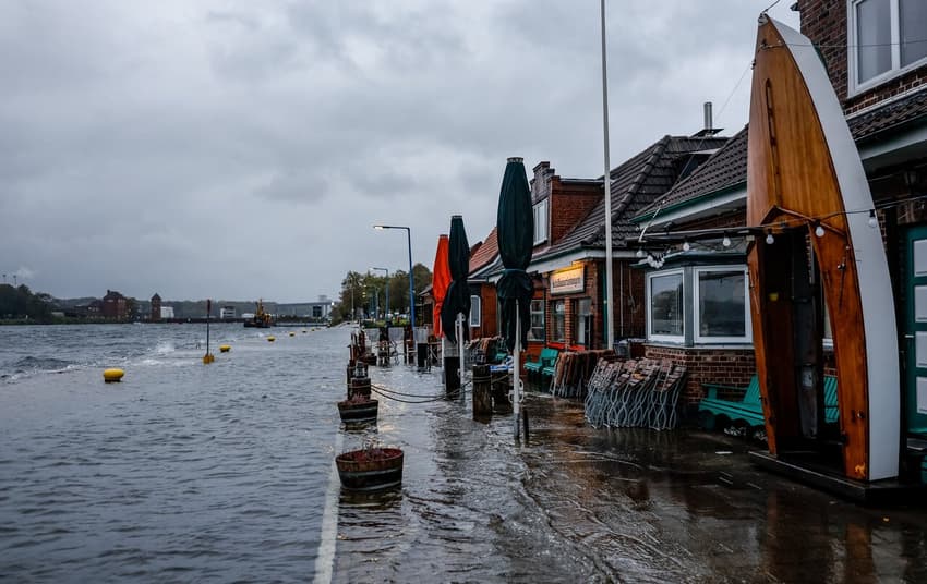 Northern Germany hit by storms and flooding