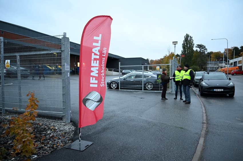 Tesla strike widens as Swedish union expands blockade
