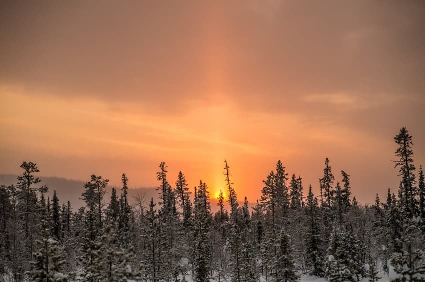 Sun sets in Sweden's far north for last time in 2023